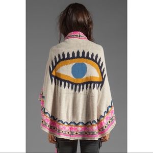 Mara Hoffman Evil Eye Sweater Poncho